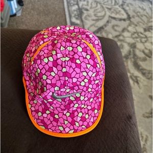 Toddler girl size 2-5 yrs neon Nike hat